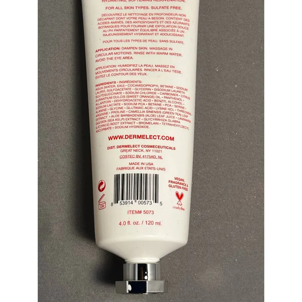 Dermelect Rapid‎ Repair Daily Amino Gel Purify, Hydrate, Soothe Cleanser 4 oz